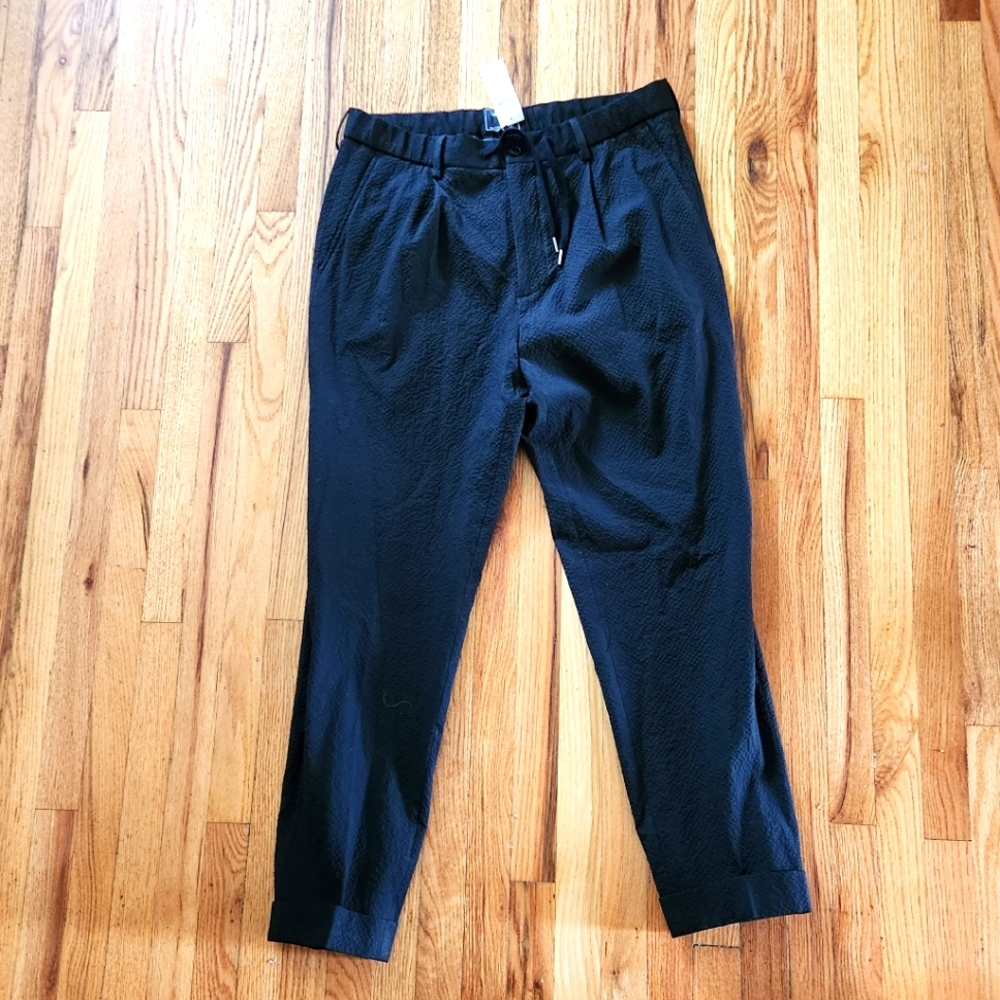 Todd Snyder Seersucker Madison Drawstring Suit Pants